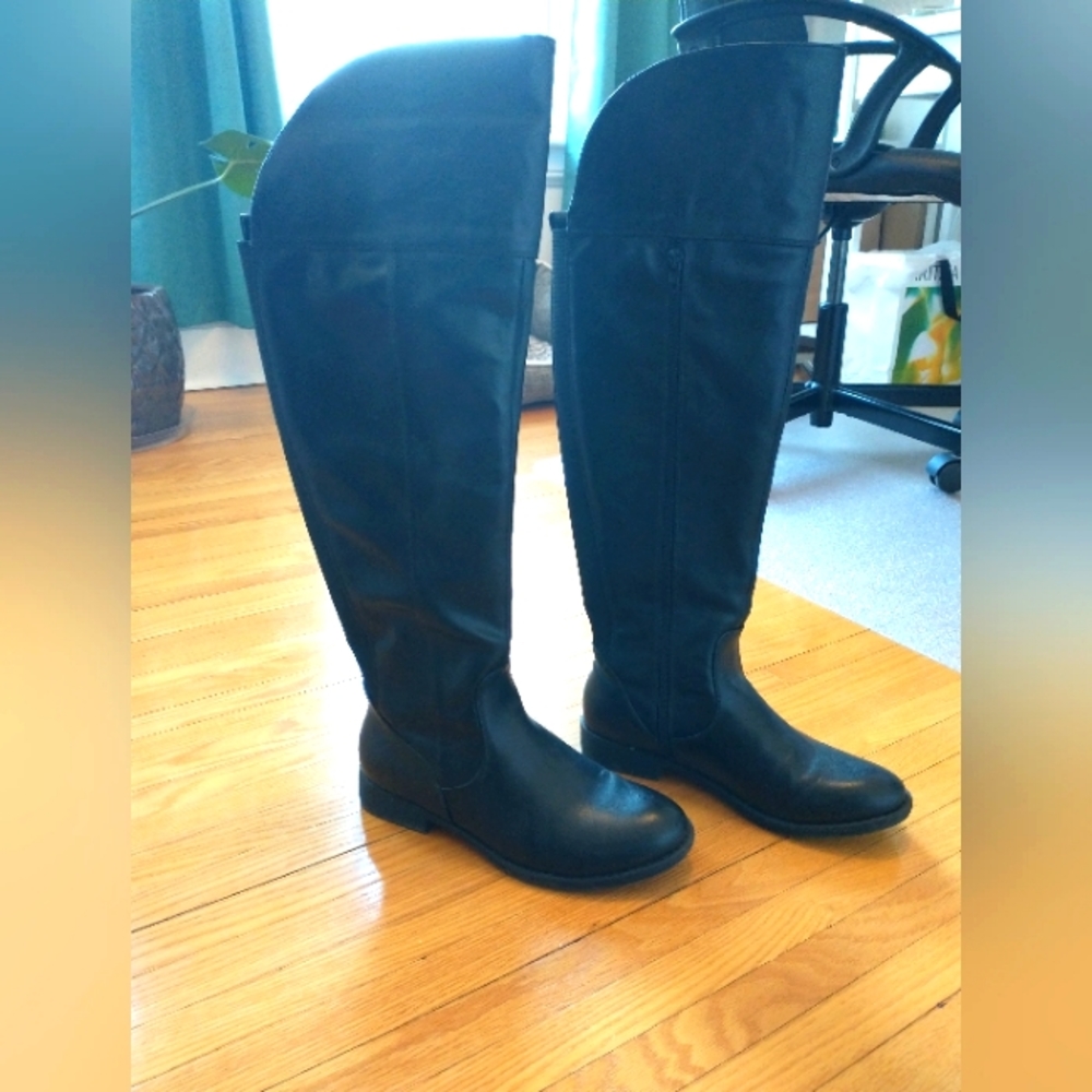 Black Harlow Tia High Boot - Sz 8
